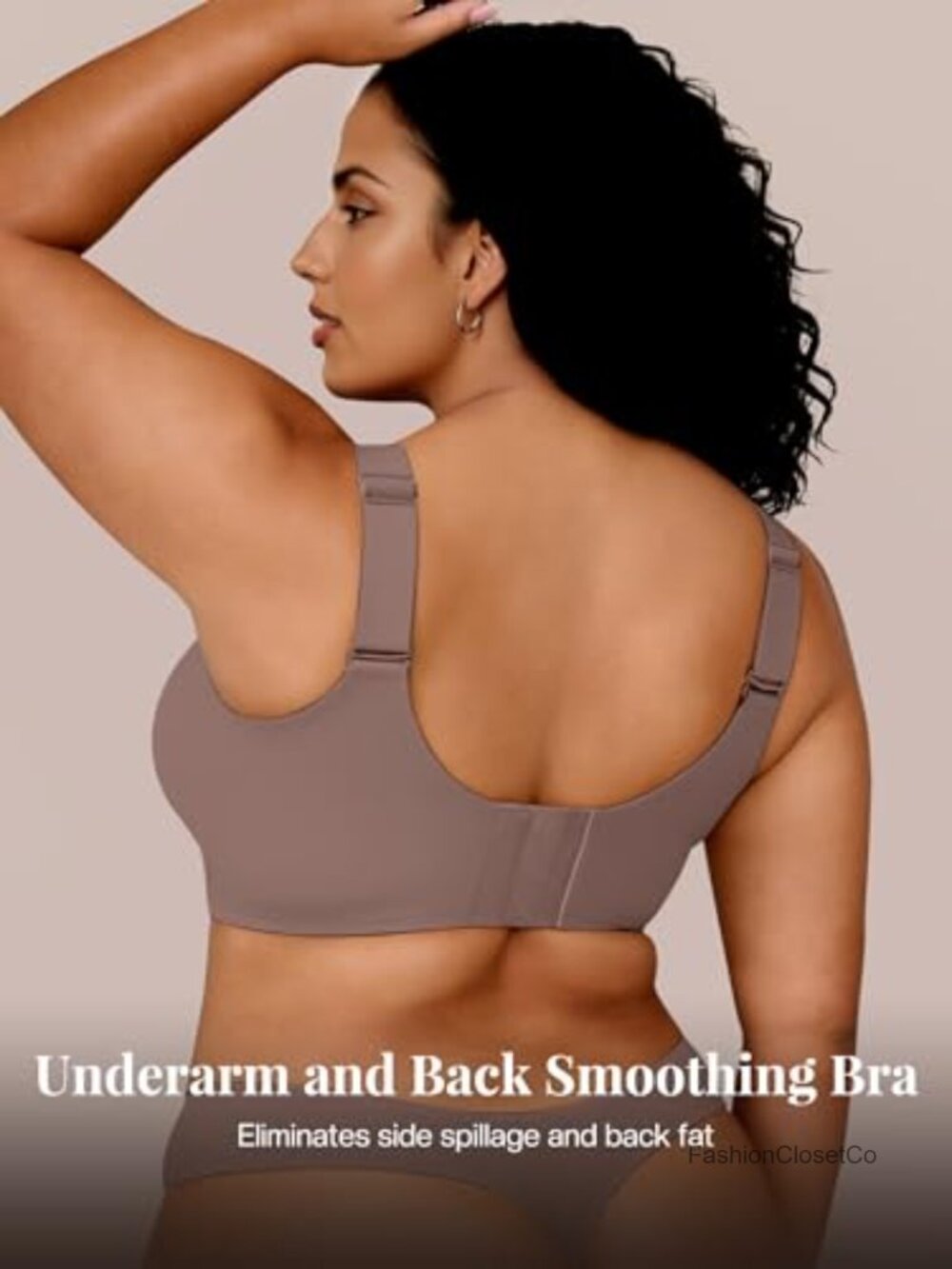 Wireless Push Up Bra, Seamless Mesh T-Shirt Bra, Full Coverage Everyday Bralette View 5